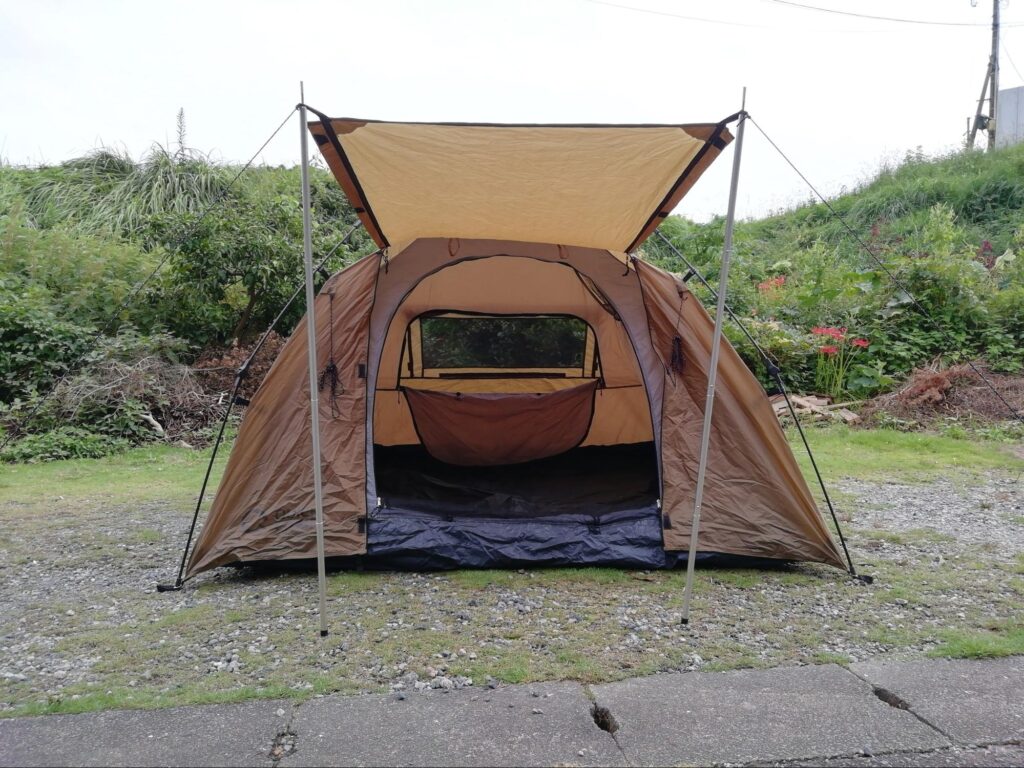 レビュー クイックキャンプのダブルウォール ドームテント ラージ 4-5人用の評価と評判をブログで紹介 - ERABIKATA