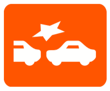 ビックリマーク ステッカー 反射 三角 エマージェンシー 緊急 回避 安全対策