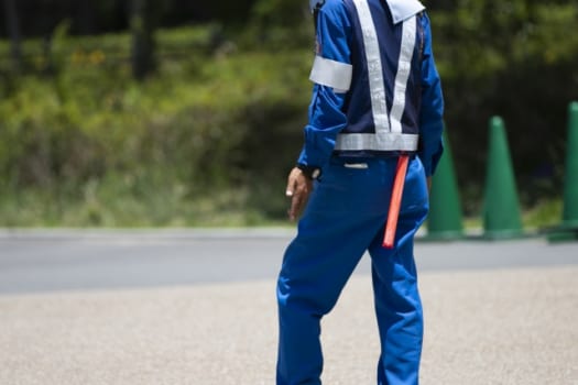 交通誘導員 11007064819 の写真・イラスト素材アマナイメージズ