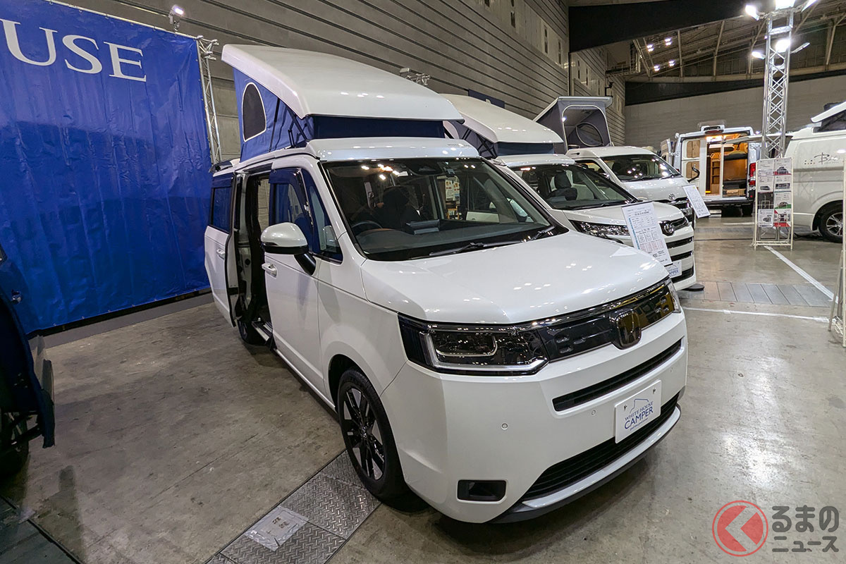 正規ディーラーの軽キャン ホンダカーズ神奈川中 ラクネルNバンL登場 キャンピングカーフェア in 相模原AUTOCAR JAPAN