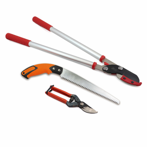 庭木のお手入れに 太枝切鋏500mm レッド ・剪定鋏・剪定鋸の3点セット兵庫県三木市ふるさと納税サイト「さとふる」