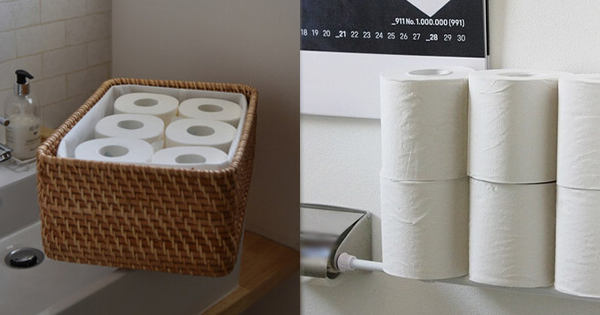 空色のトイレットペーパー収納箱、木製 フリーボックス・小物入れ level18 通販 9790400Creema クリーマ