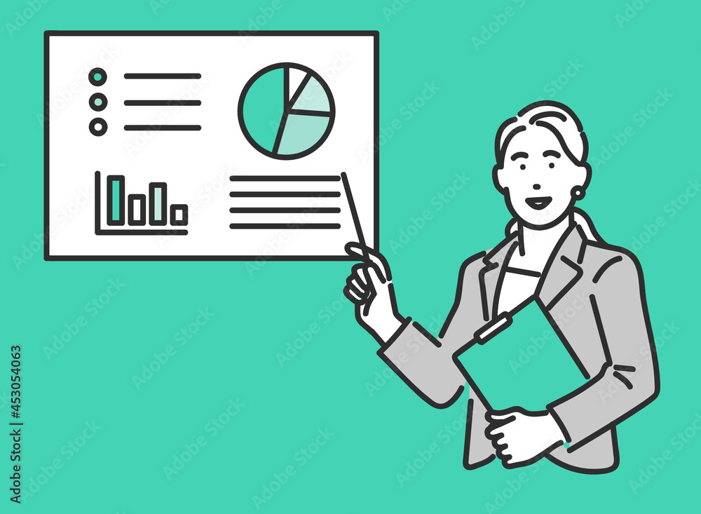 データを分析するコンサルタントのイラスト素材のイラスト素材81365759- PIXTA