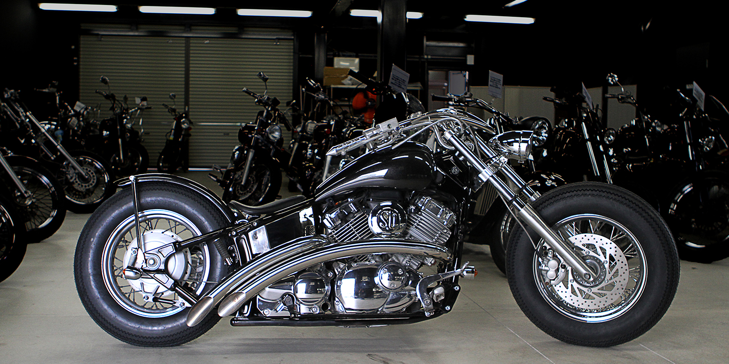 アメリカンバイク専門 カスタムバイク販売「ガレージT＆F」国産アメリカンのカスタムコンプリートバイク の「ガレージT＆F」ドラッグスター・スティード・バルカンなど多数取り揃えております