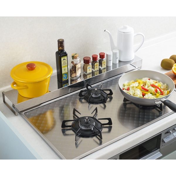 オークス レイエ コンロすきまラック ステンレス LS1543 コンロ 隙間 コンロ奥ラック キッチン 台所 収納 leye AUX 日本製キッチン収納 通販ホームセンターのカインズ