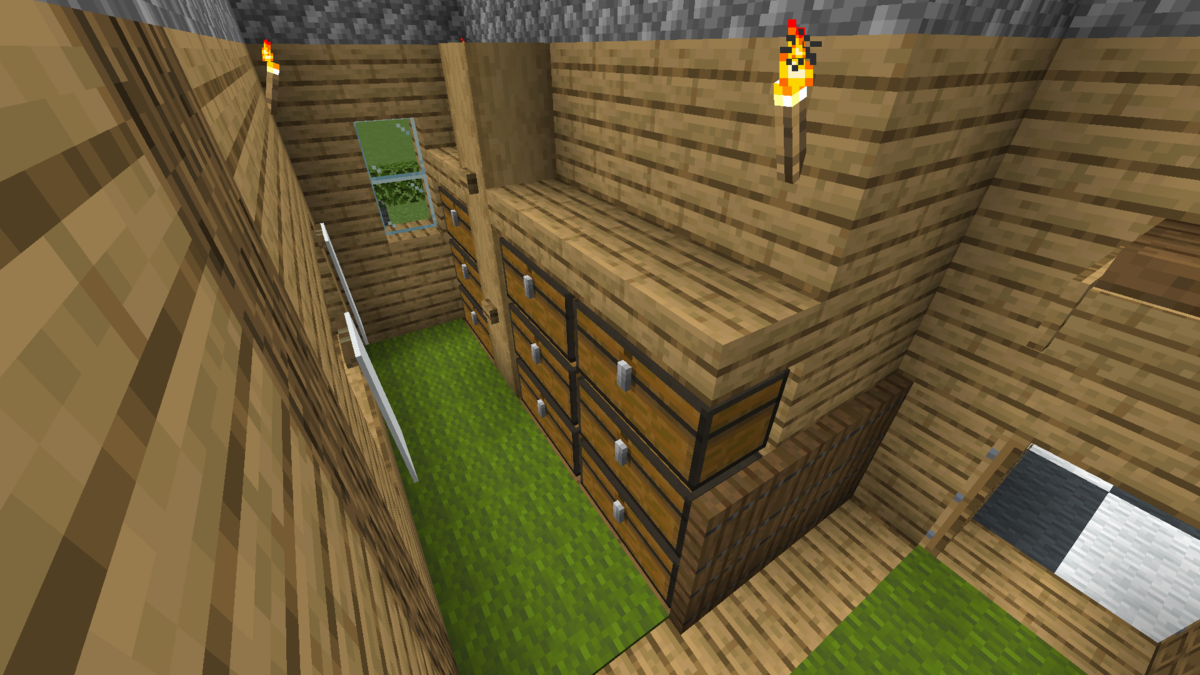 マインクラフト 仮拠点・サバイバルベース編 マイクラ建築講座- YouTube