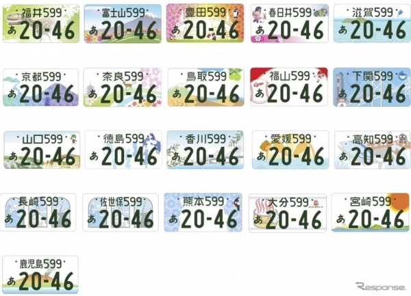 図柄ナンバー自動車の各種手続き