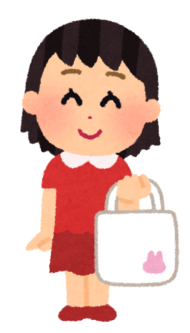 マイバッグを持つ若い女性 イラスト素材6442308- フォトライブラリ