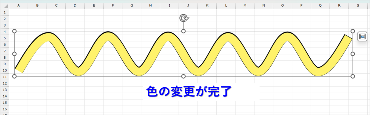 Excel一般機能：波線で途中のデータを省略したグラフの作り方