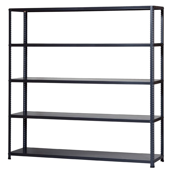 ダイソー スチール棚JF-3 ネオブラック150kg5段の通販スチール棚家具ホームセンターナフコ 公式通販