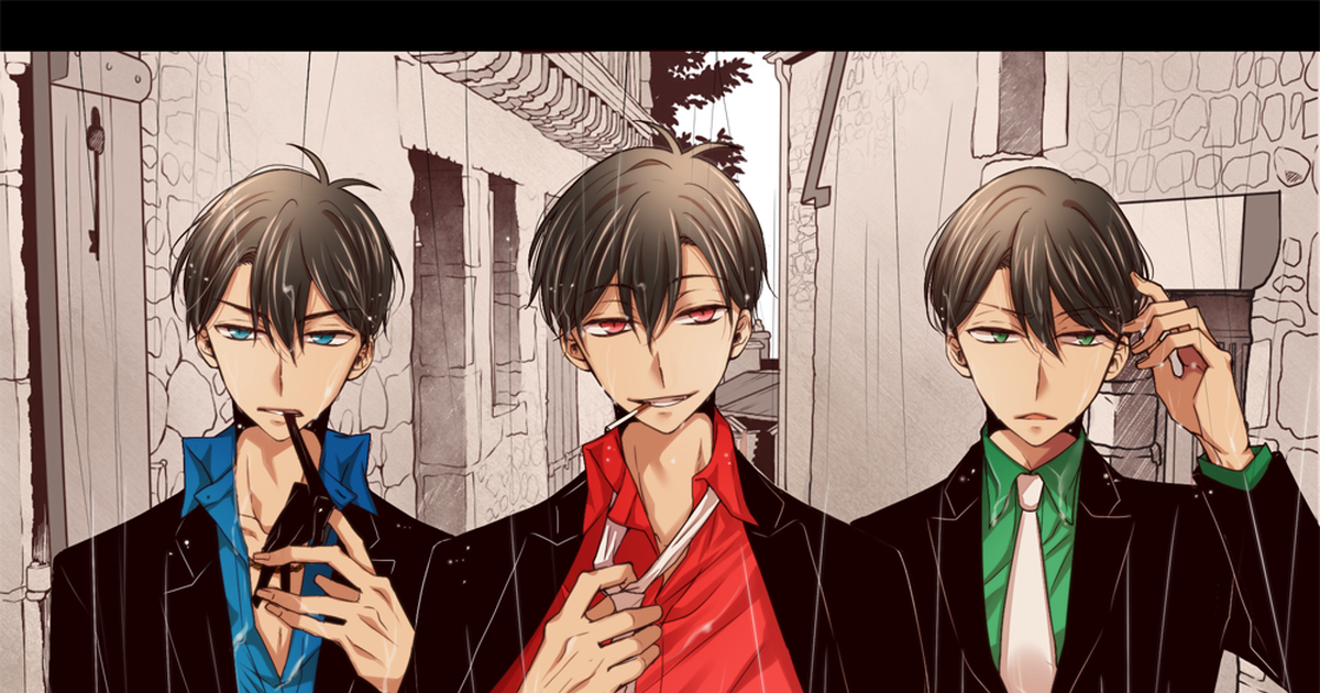 自分絵松 マフィア松 No.1- みかん.のイラスト - pixiv