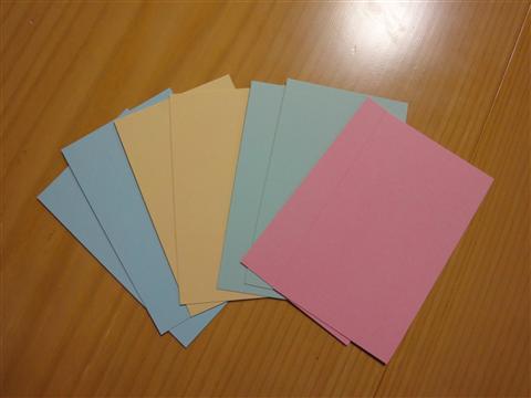 100均ダイソーの名刺カードに印刷をする方法ねじ式メモ