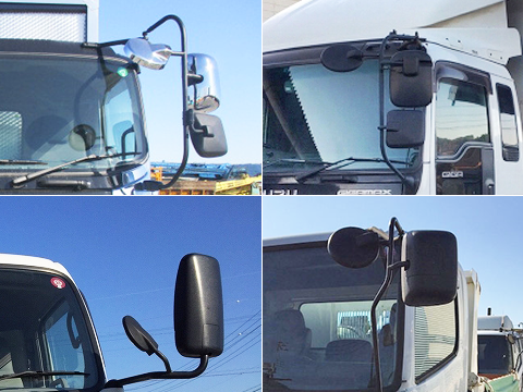 車用サイド補助ミラー サイドミラー 後方確認 サイドアンダー用 左右1組セット ブラック