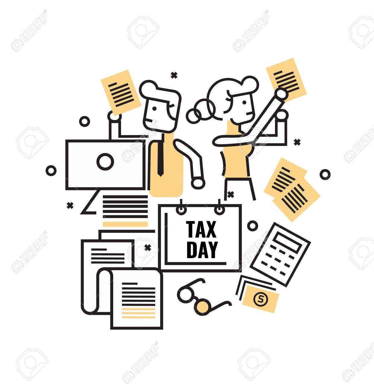 年収の壁と税金、手取り、年金などについて考える非正規雇用の女性 セットのストックイラスト素材 のイラスト素材120815387- PIXTA