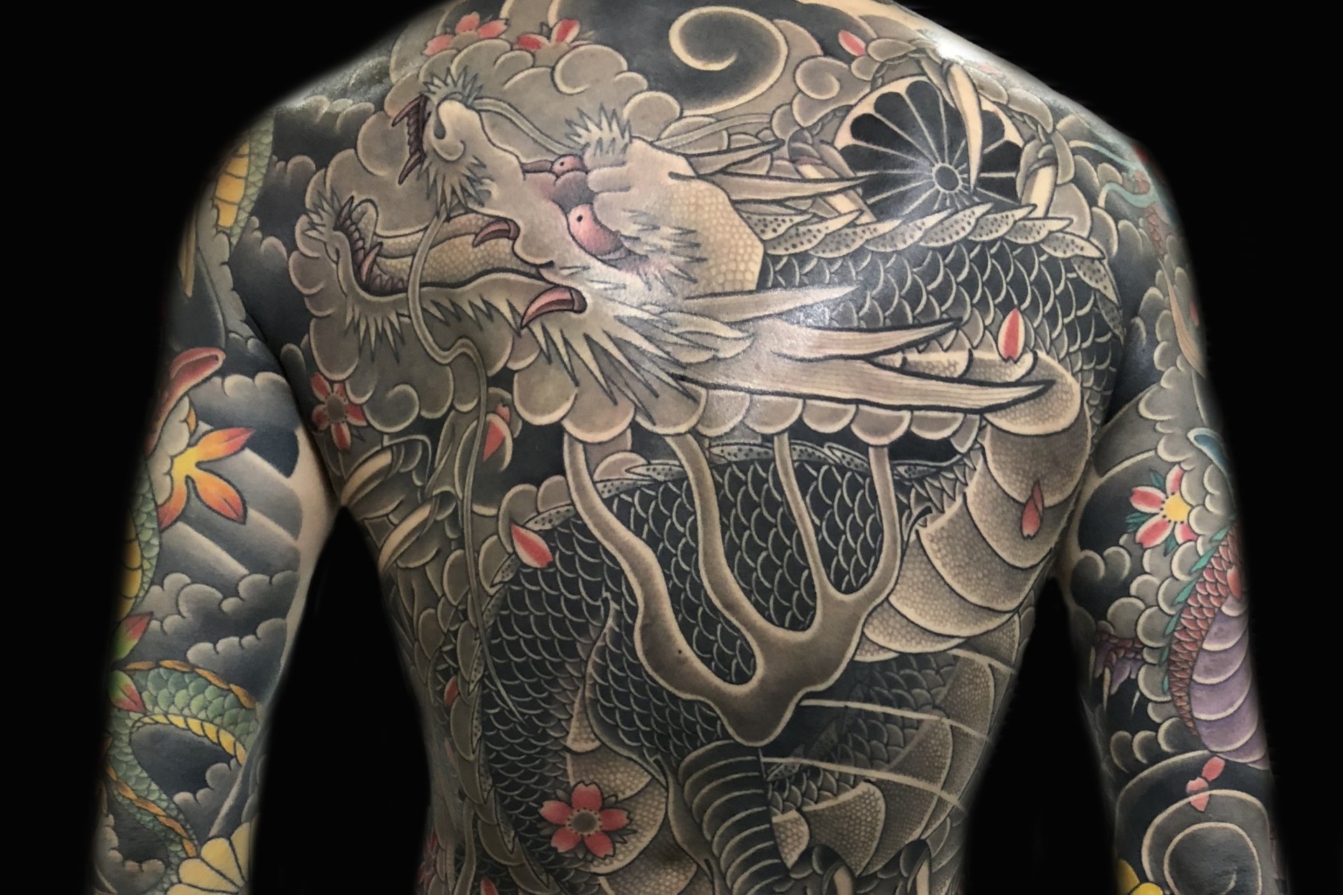 完成作品 和柄金沢市・野々市市のタトゥー TATTOO・刺青 ならBee's Stingビーズスティング一般社団法人日本タトゥーイスト協会加盟店