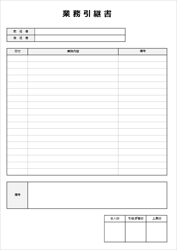 業務可視化関連帳票 業務一覧表とは業務可視化ノート