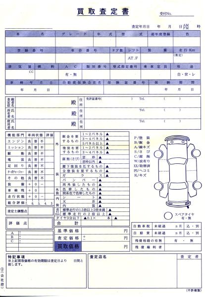 車の査定書を詳しく解説！査定書ダウンロードファイルつき