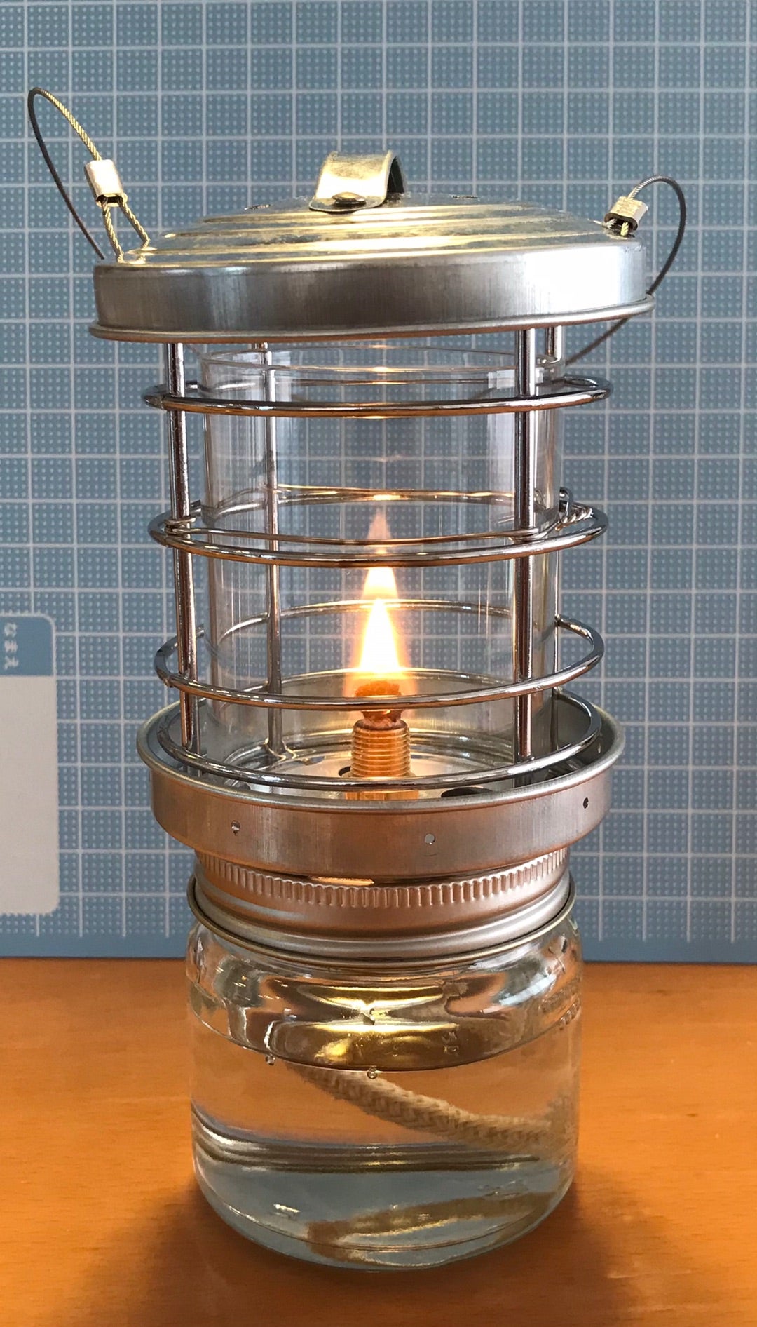 自作 灯油 ランプ試作一号廃材利用 の 灯油 ランタン 作ってみる計画