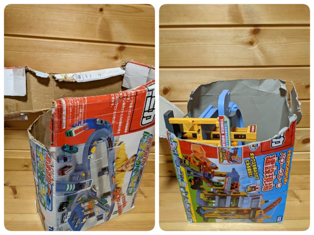 ようやく決着！トミカの大型おもちゃ収納③umeの子育てDIY日記