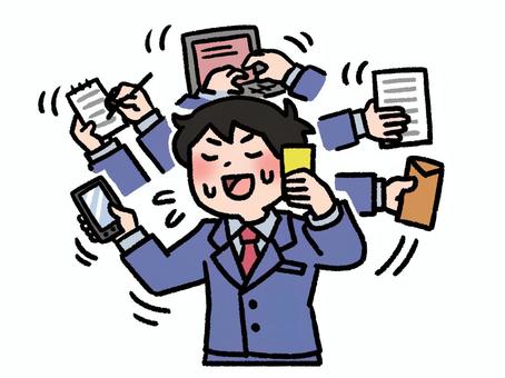 会社員 忙しい」のイラスト素材・ベクター画像 - イメージマートimagemart