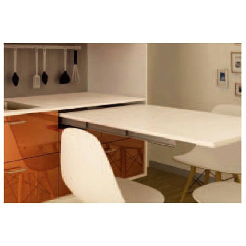 簡単に幅調節可能！スライド伸長式カウンター幅119～182cm 家電タイプ 通販 - ディノス