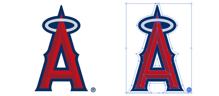 ロサンゼルス・エンゼルス・オブ・アナハイムのロゴマーク無料配布 イラレ イラストレーター ベクトル パスデータ保管庫 ai・epsベクター素材