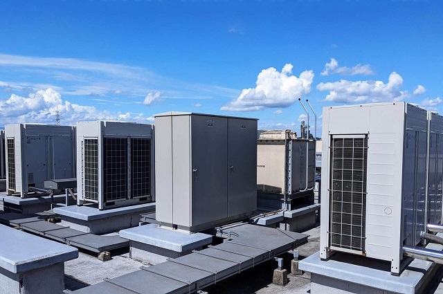 室外機が並ぶビルの屋上の写真素材35092007- PIXTA