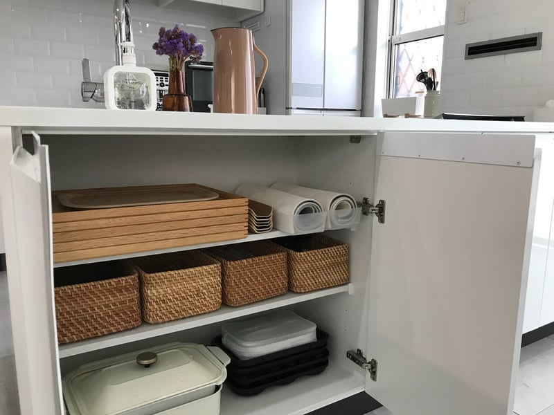 パーツ選びでキッチンの収納力がグンと上がる