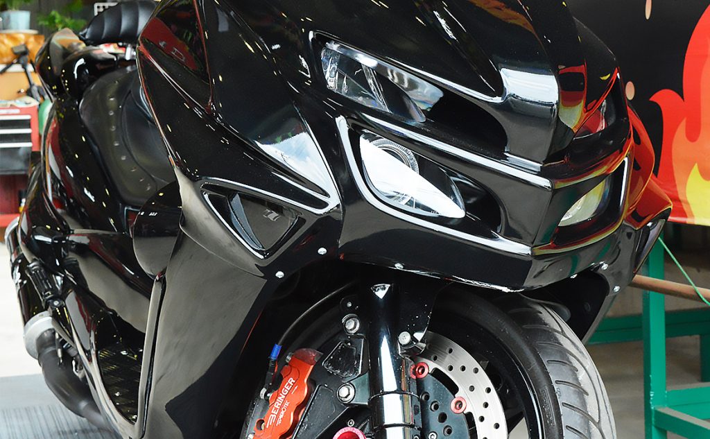 ジャイロX対応！原付二種、原付スクーター用のサーフボードキャリア ジャイロ専門のカスタム