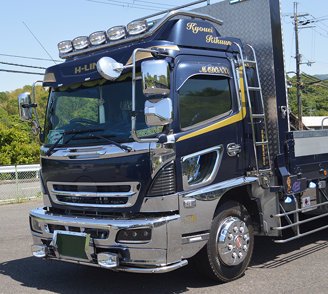 日野 17レンジャー メッキ コーナーパネル 左右セット 外装 カスタムパーツ デコトラ