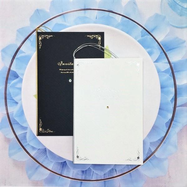 クラシカルで上品！人気のダマスク柄名入れ招待状 ドレッサーズ DRESSERSおしゃれでシンプルなオーダーメイド結婚式アイテム