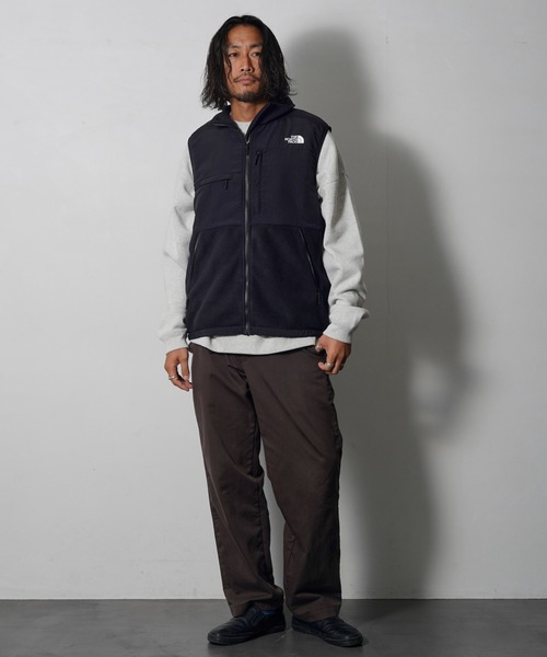 ザ・ノースフェイス ナイロンベスト 刺繍ロゴ L 黒 人気デザイン THE NORTH FACE コレは