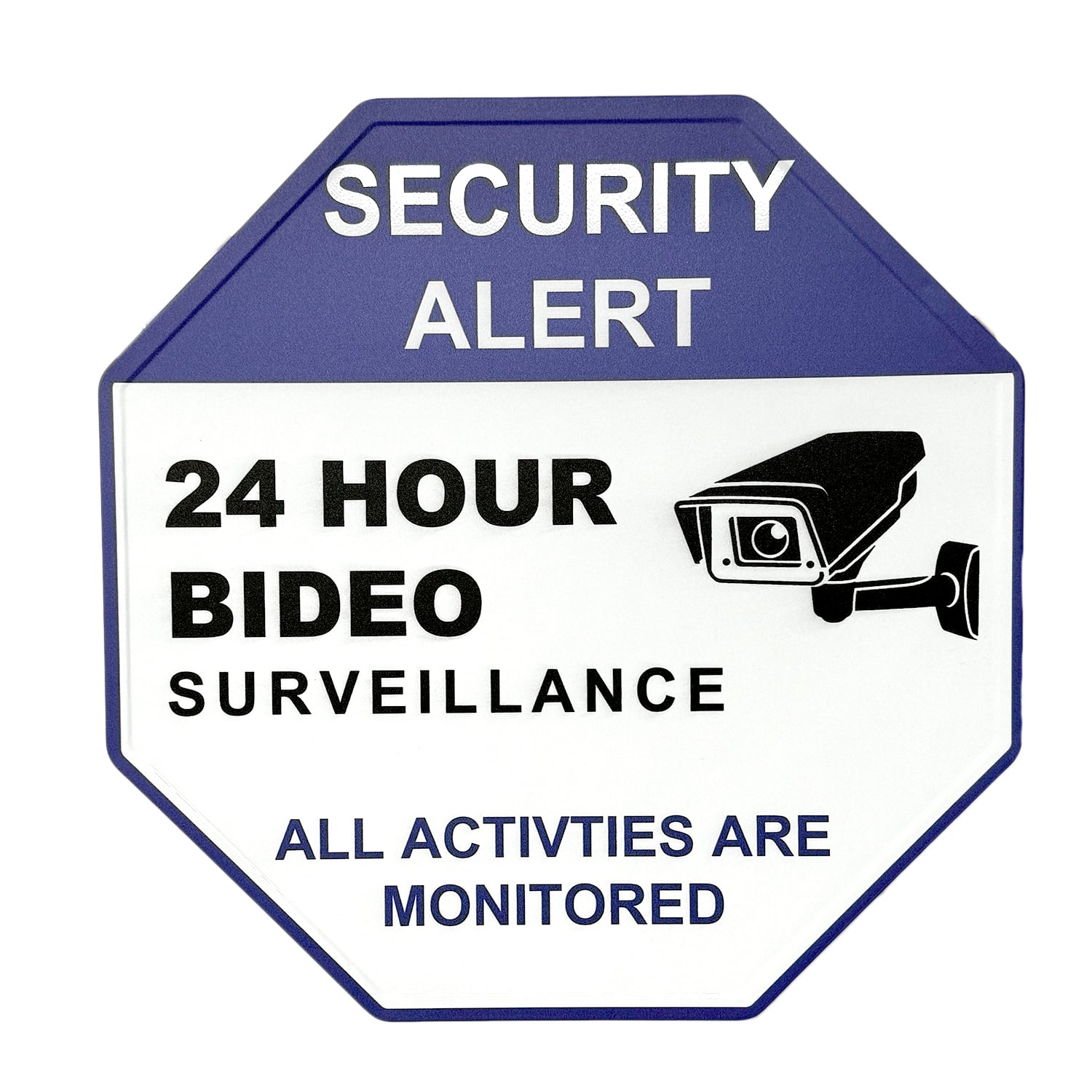 楽天市場 看板 プレート 屋外 プレート看板 制作 表札 パネル 丈夫 長持ち 耐久 防犯 空き巣対策 防犯向け 強盗対策 セキュリティ 窃盗防止 防犯カメラ監視カメラ アルミ看板 禁止 駐車場 店舗 会社 私有地 自宅 アルミ複合板プレート看板 防犯タイプ_D005 Lサイズ