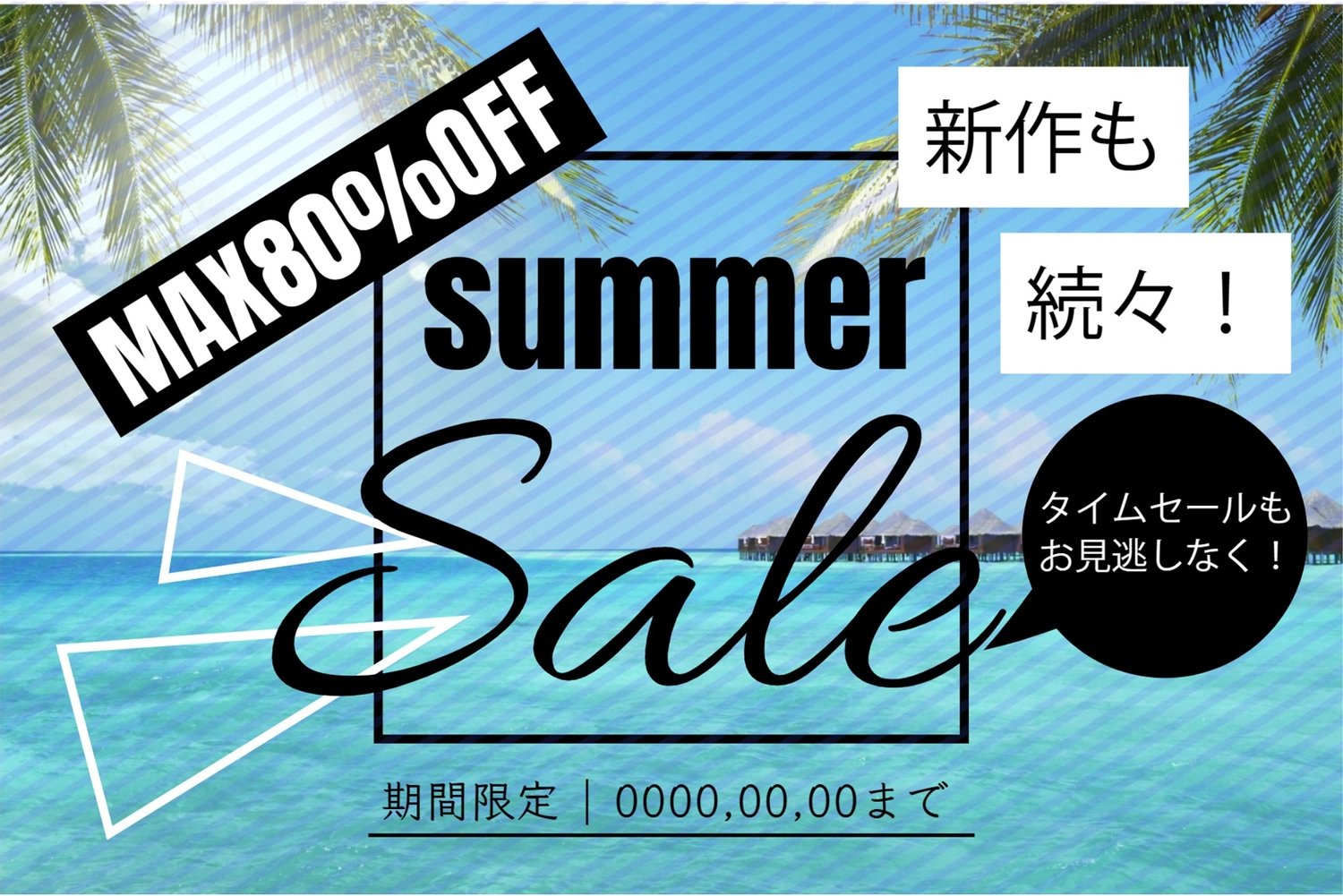 サマーセールのバナーの無料インフォグラフィックテンプレート 13427 - デザインAC