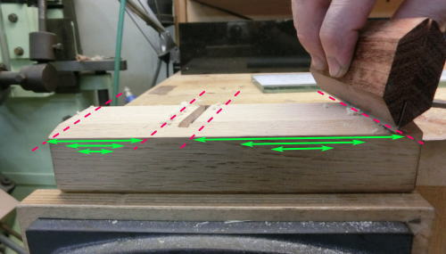 大工道具 立鉋 台直し鉋