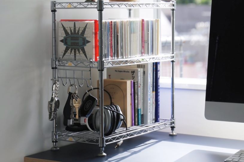 スチールラック スチール棚 業務用 ハンガーパイプ 87.5cｍ 1本セット 取付け金具付 クローム