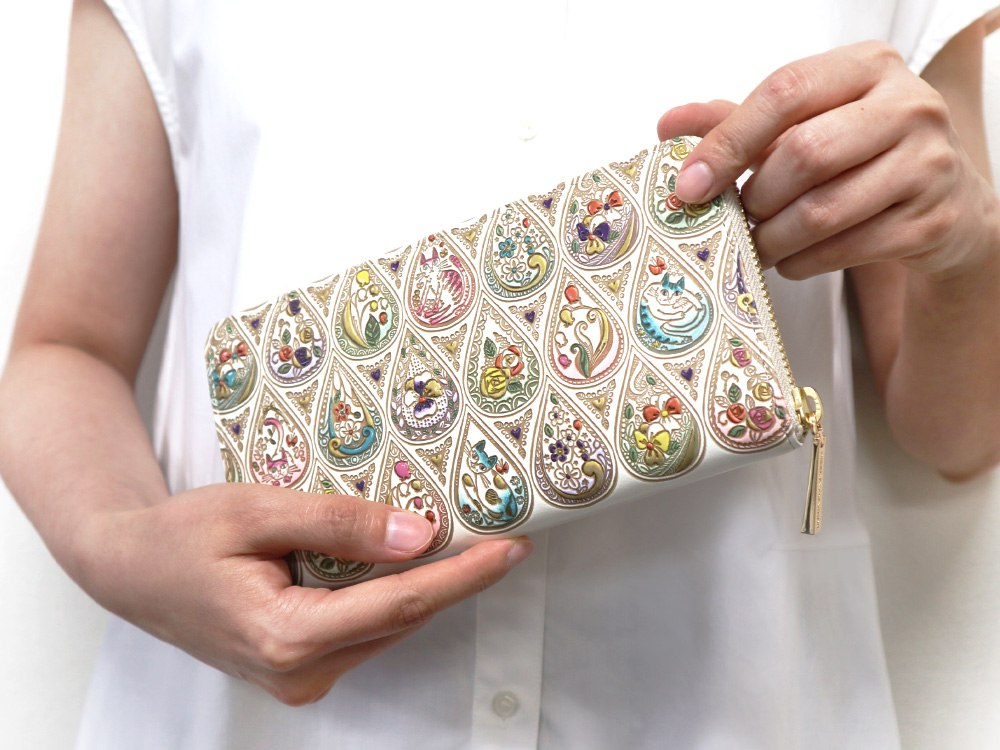 文庫屋「大関」 ぐるっとファスナーのお財布すずめ道具店 ON LINE