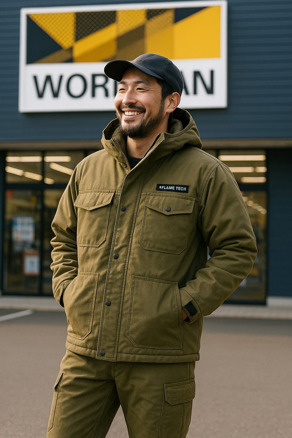 NEW ITEM・ 難燃コットンキッズキャンプキャップ 管理番号:15696 ¥680 ワークマンのキッズアイテムに今年もかっこいい&かわいい難燃コットンキッズキャンプキャップが登場です⭐️綿100%×難燃加工🔥 アウトドアや外遊び・キャンプと幅広いシーンで使えます♪ 男の子