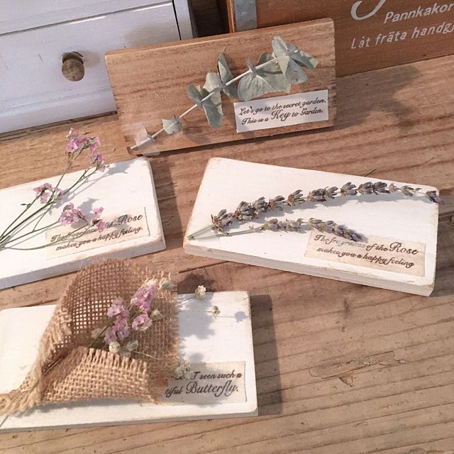 かまぼこ板リメイクのミニ壁掛け - １Day Shop *Zakkaの森*