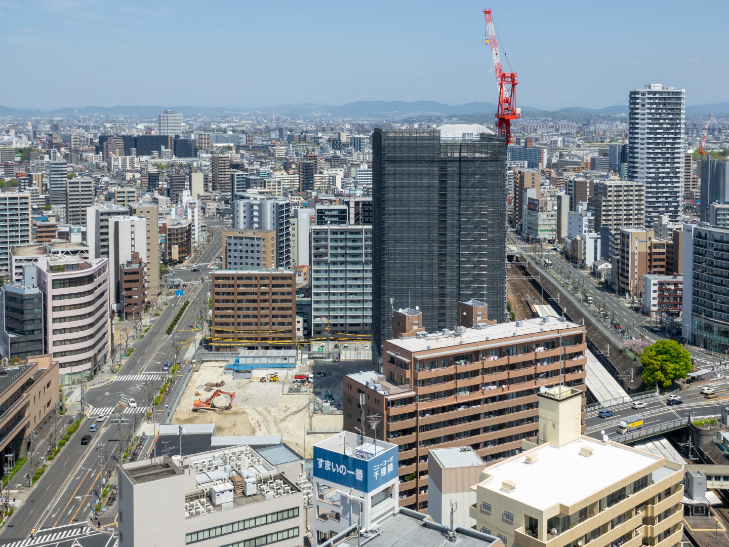 準備は着々と・「千種ニュータワービル」解体工事 2025年3月│名古屋 栄日記