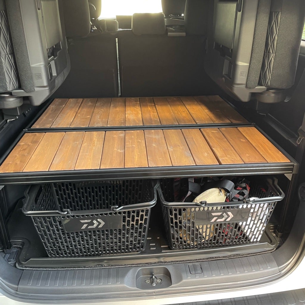 イレクターパイプでDIY！ テラノレグラスの荷台に棚を作成してみた~専用接着剤は使わずに強度を確保！かかった費用は？~ -テラノレグラスのブログ-SINCE 2020