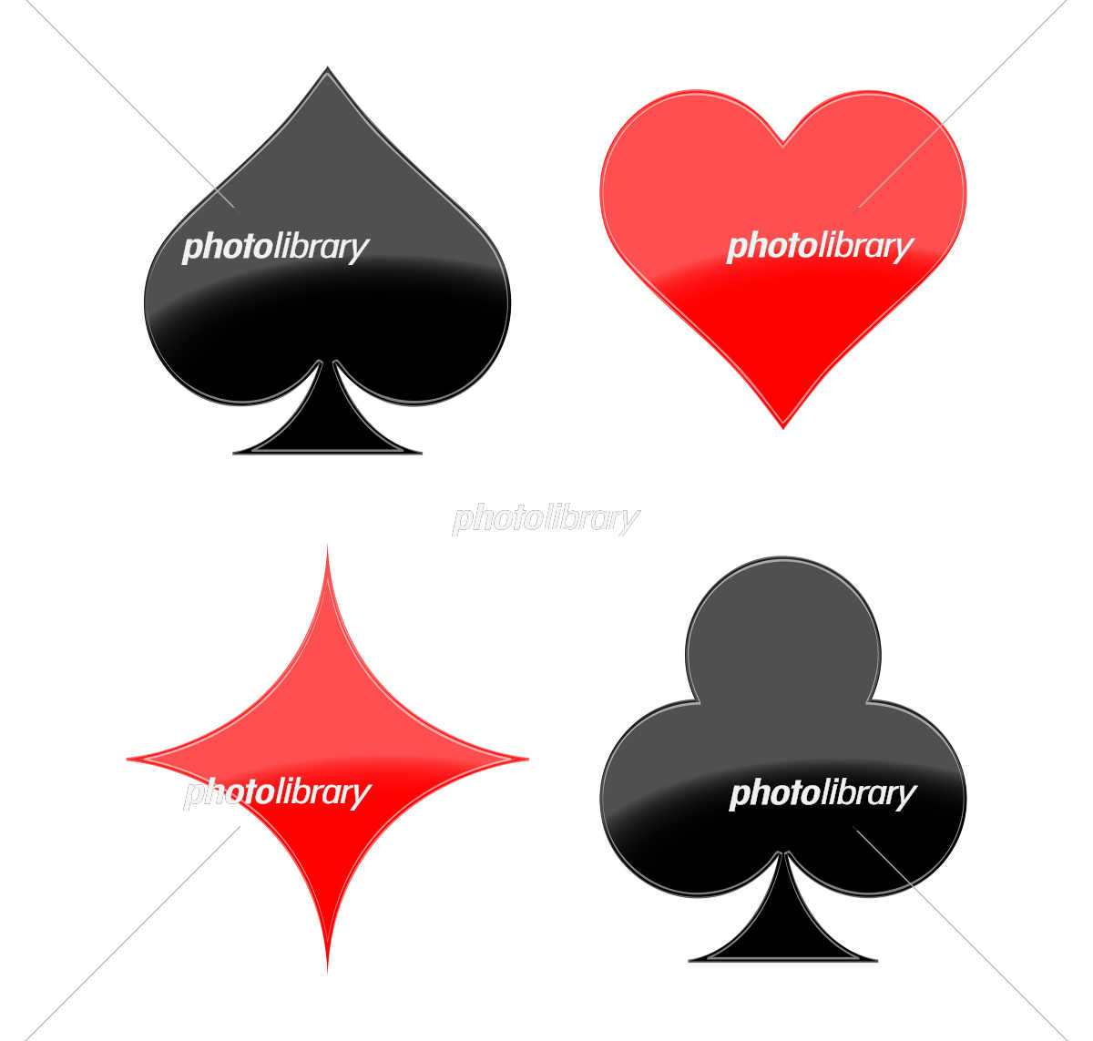 カラーシンプル娯楽関連の単品アイコン トランプ クラブのイラスト素材289259364- イメージマート