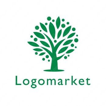 すくすく伸びる木をロゴマーク ロゴタンク 企業・店舗ロゴ・シンボルマーク格安作成販売