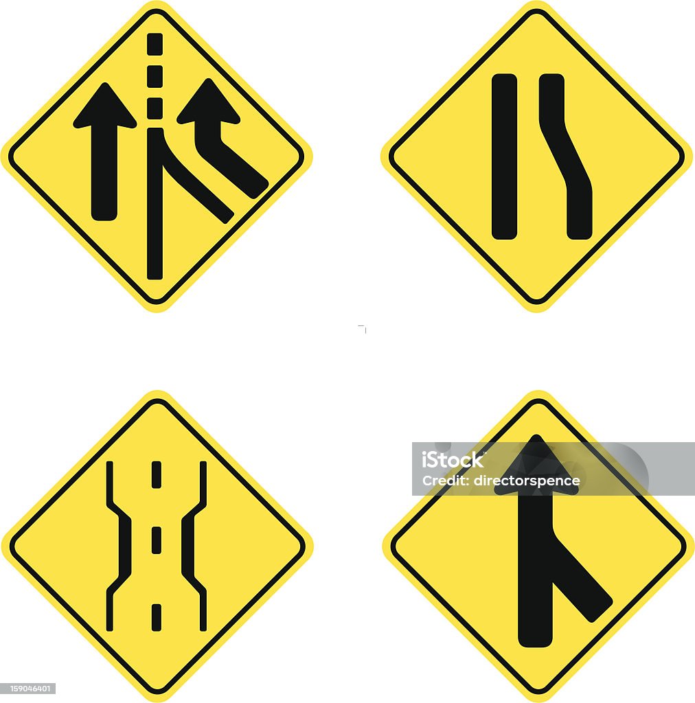 道路標識 車線数減少 写真素材5505166- フォトライブラリ