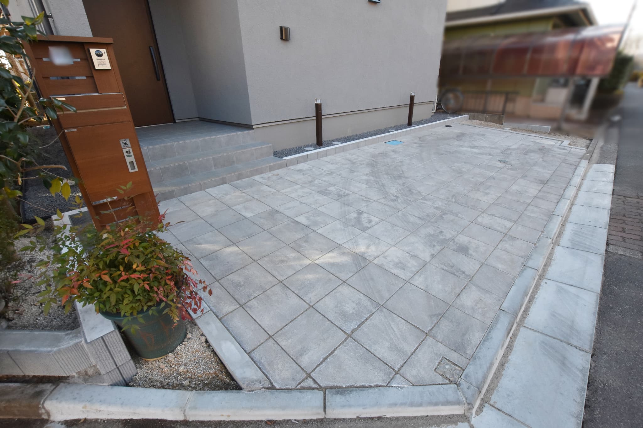 MS邸 インターロッキング群馬の外構・庭づくり専門店安心価格でローコスト施工 ガーデンデザインaoki