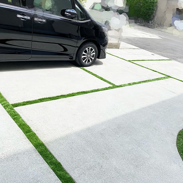 コンクリート目地で変わる！駐車場デザインでおしゃれ外構を実現 追加費用ゼロ 庭ファン