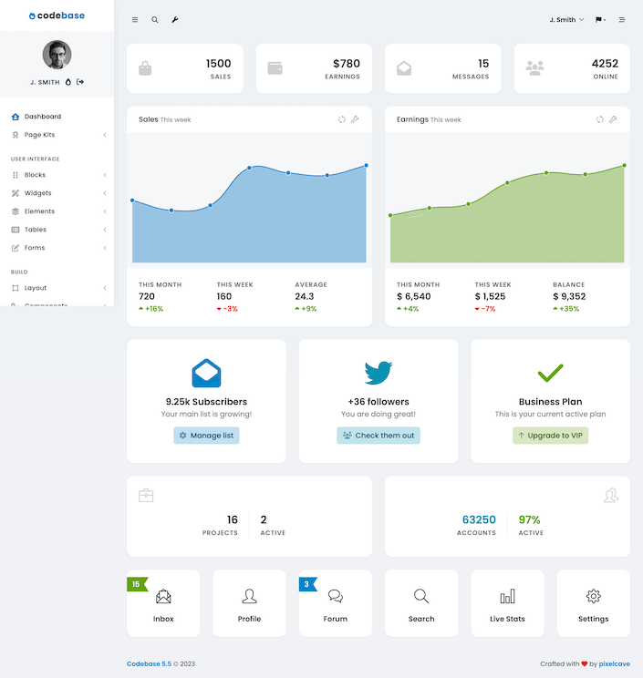 シンプルで高機能な管理画面テンプレートは「AdminLTE」で決まり！minory
