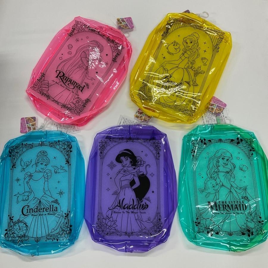 ダイソー商品です💗daisoダイソー ディズニー クリアポーチ ディズニープリンセス 100均