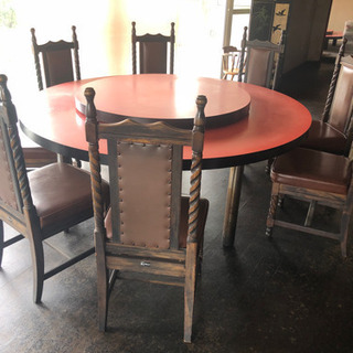 アンティーク 円形テーブル φ700 2019102401 中古オフィス家具中古– 中古オフィス家具 トレタテ