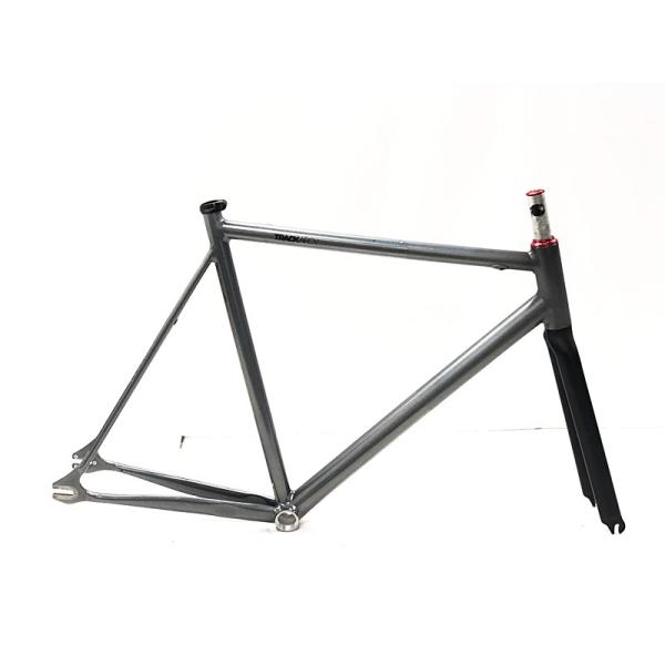ピストバイク フレーム シングル トラック グレー F16 フレームセット、700C アルミ固定ギアフレームとフォーク、トラックピストバイク 48センチメートル 52 センチメートルシングルスピード自転車筋肉感覚部品 - AliExpress